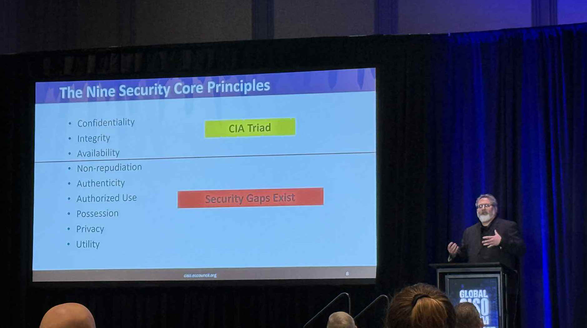 Presentation on security principles and gaps