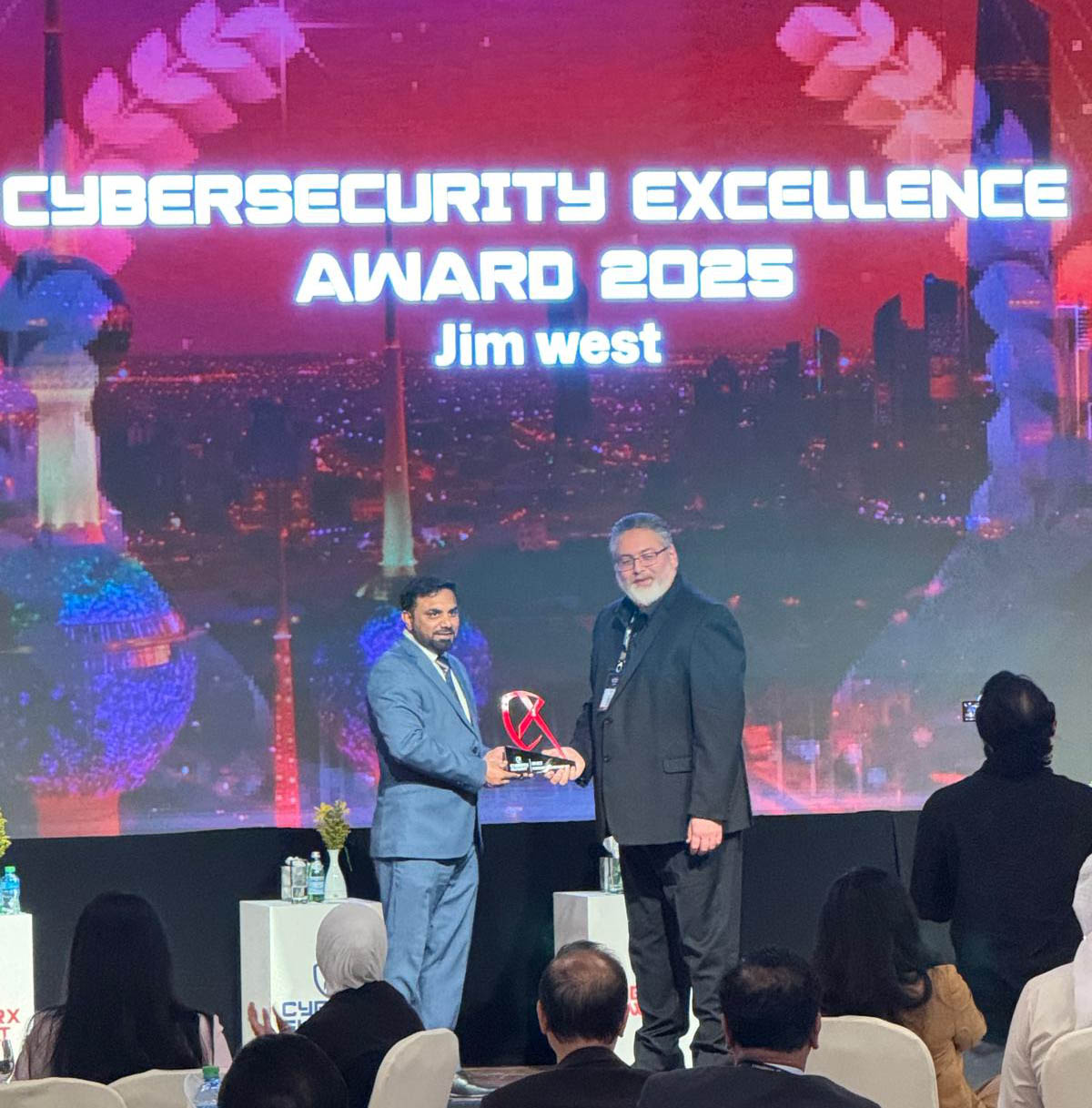 Award ceremony for cybersecurity excellence